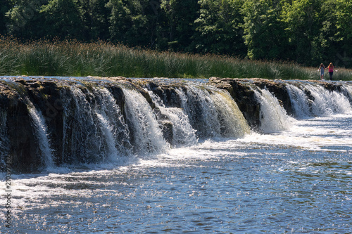 Waterfall Ventas rumba in Kuldiga, Latvia.