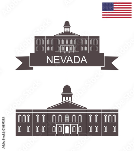 State of Nevada. Nevada state capitol building in Carson Cit