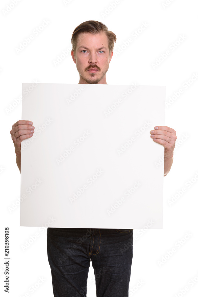 Portrait Of Man Isolated Against White Background Portrait Of Man Isolated Against White Background