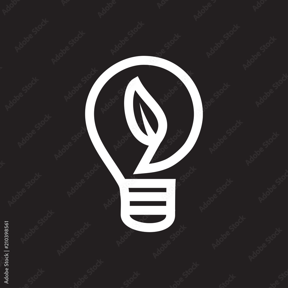light bulb, idea, lamp outline environment icon vector light bulb, idea, lamp outline environment icon vector