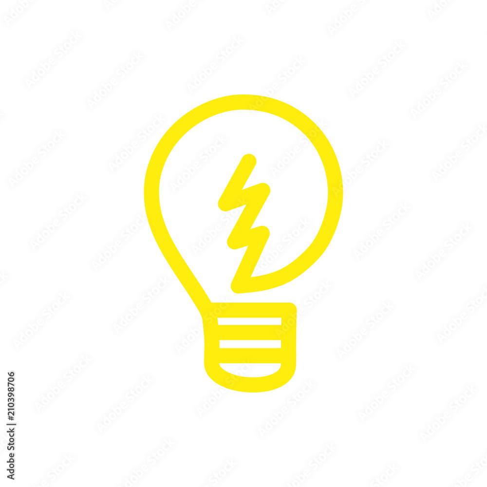 light bulb, idea, lamp outline icon vector light bulb, idea, lamp outline icon vector