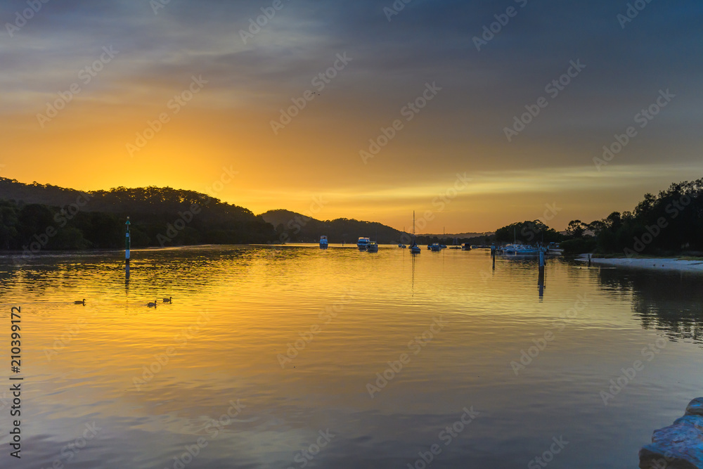 Into the Light - Sunrise on the Bay