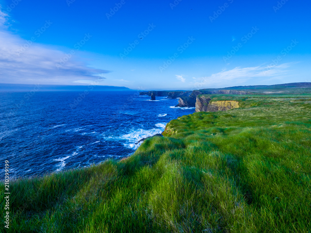 Amazing view over the Cliffs of Kilkee in Ireland
