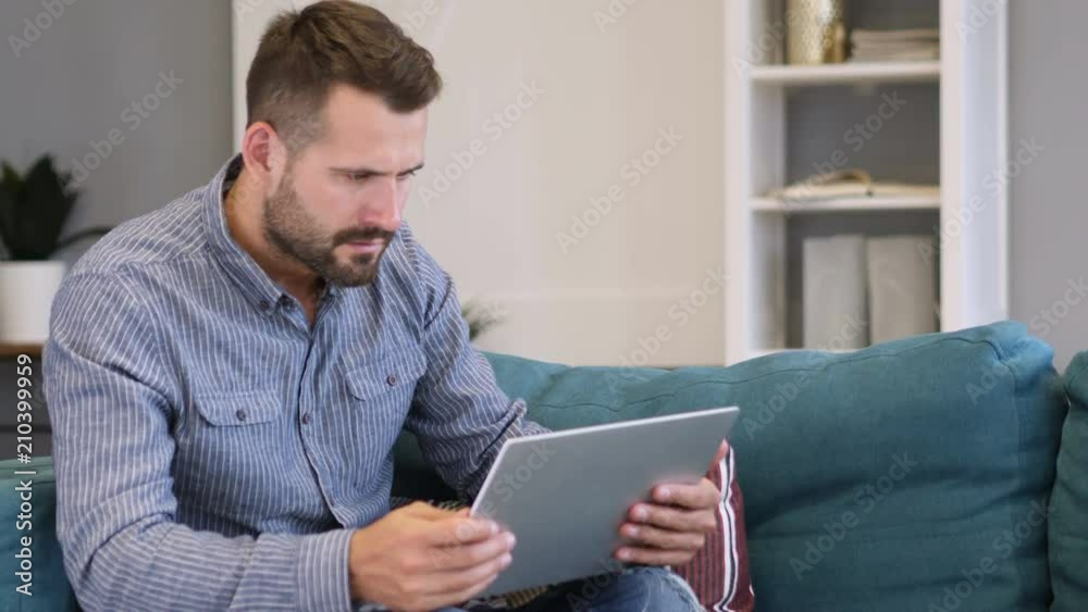 Angry Upset Man Working on Laptop Angry Upset Man Working on Laptop
