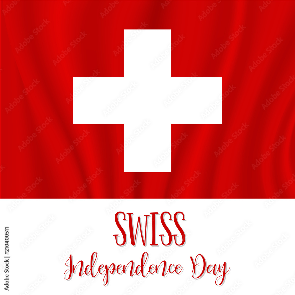 Fototapeta premium 1 August, Swiss Independence Day