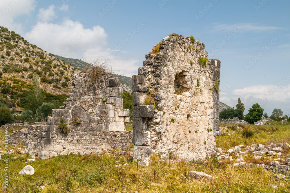 Ruins of the ancient Limyra town, Turkey
