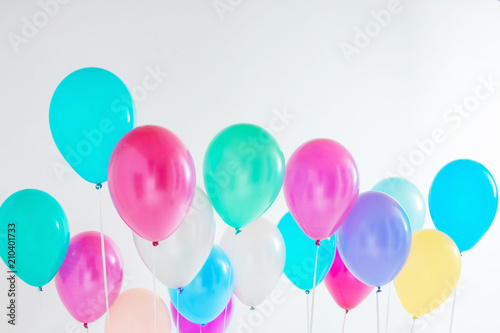 balloons on white background