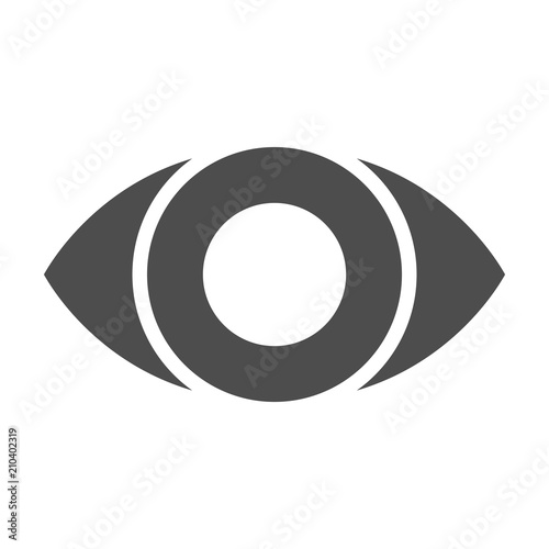 Картината върху платно Eye icon. Abstract. Vector.