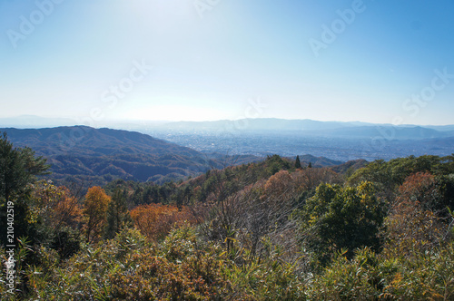 秋の比叡山（滋賀県、日本）