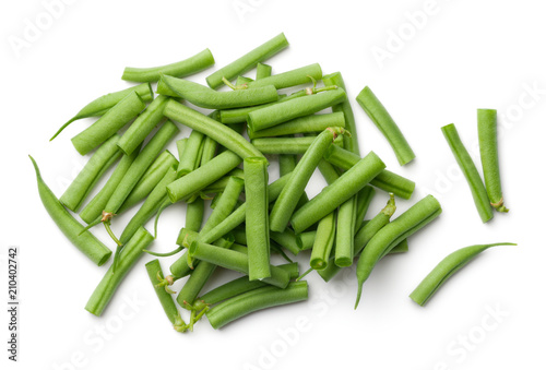 Green Beans Isolated on White Background photo
