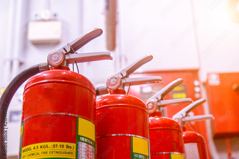 Powerful industrial fire extinguishing system.