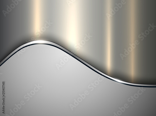 Silver metallic background, elegant grey 