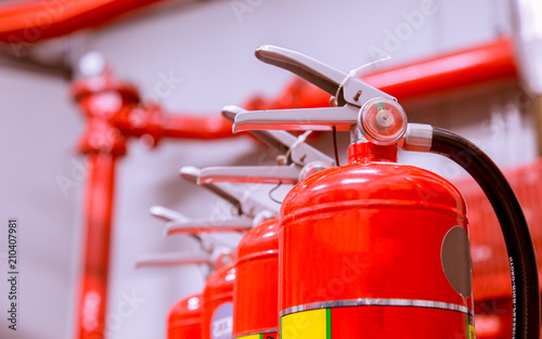 Powerful industrial fire extinguishing system.