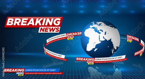 News vector background, breaking news. Can be used for blog background or technological or business news article backdrop. EPS10