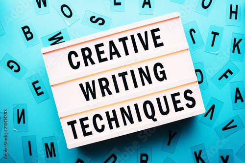 Creative writing techniques concept