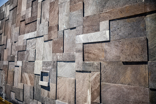 Mosaic of stone squares © luckybusiness