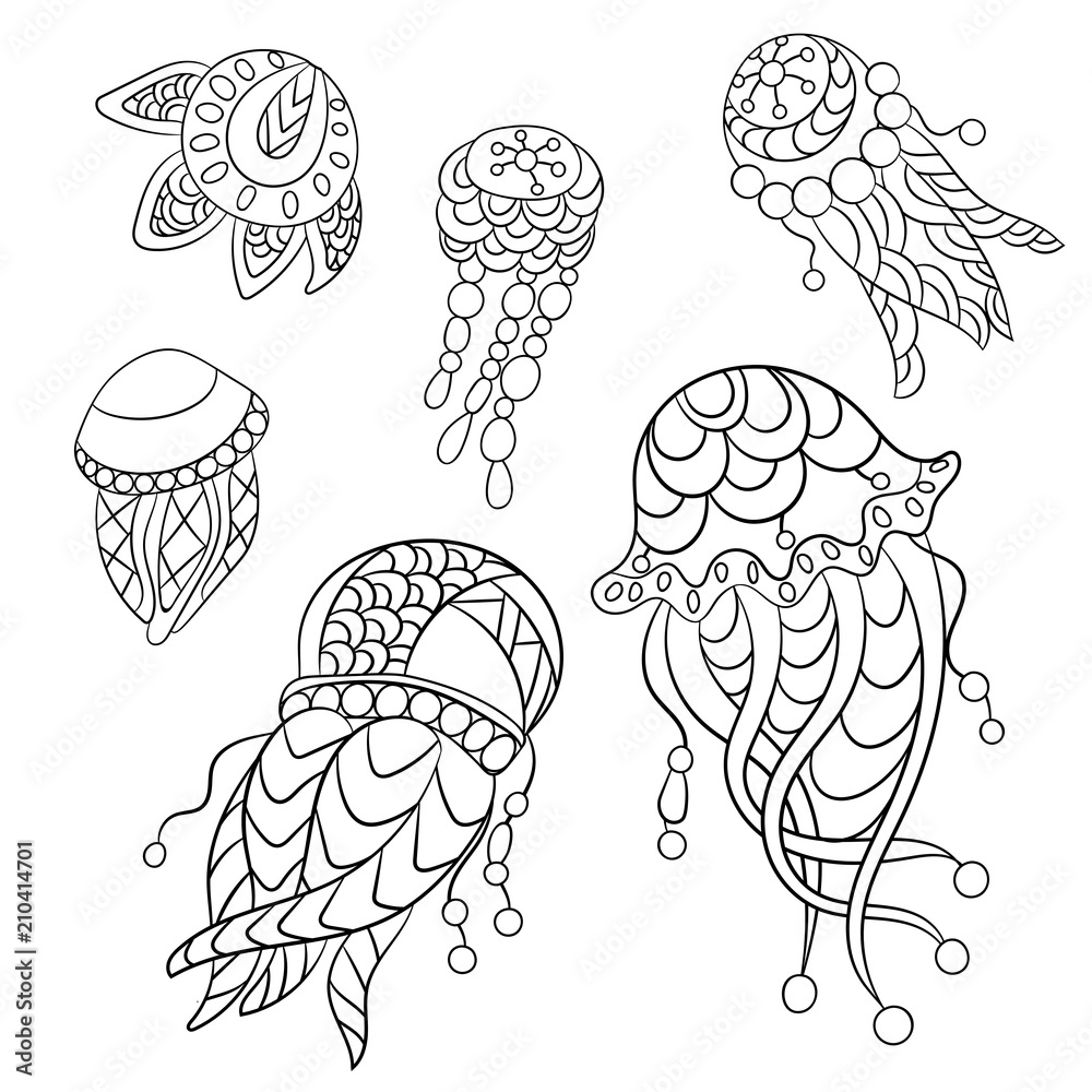 10 Ocean Animal Coloring Pages for Adults to Unwind and De-Stress