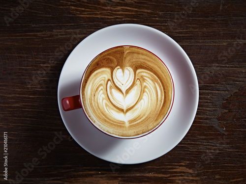 latte art heart