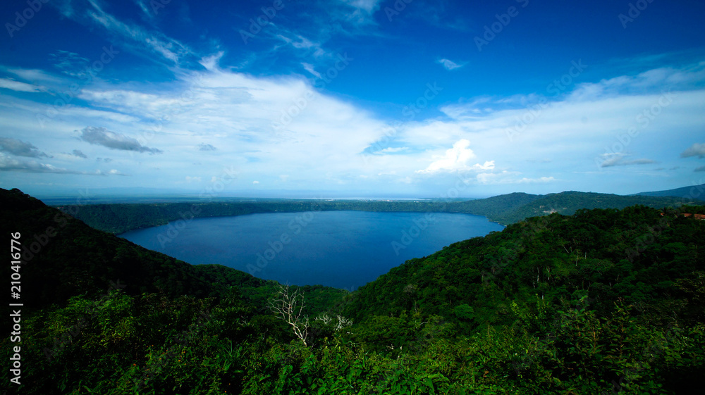 View on the laguna de Apoyo in Nicaragua