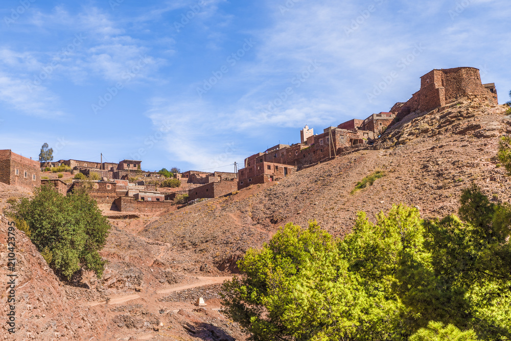 Berber village in the High Atlas Mountains, Morocco