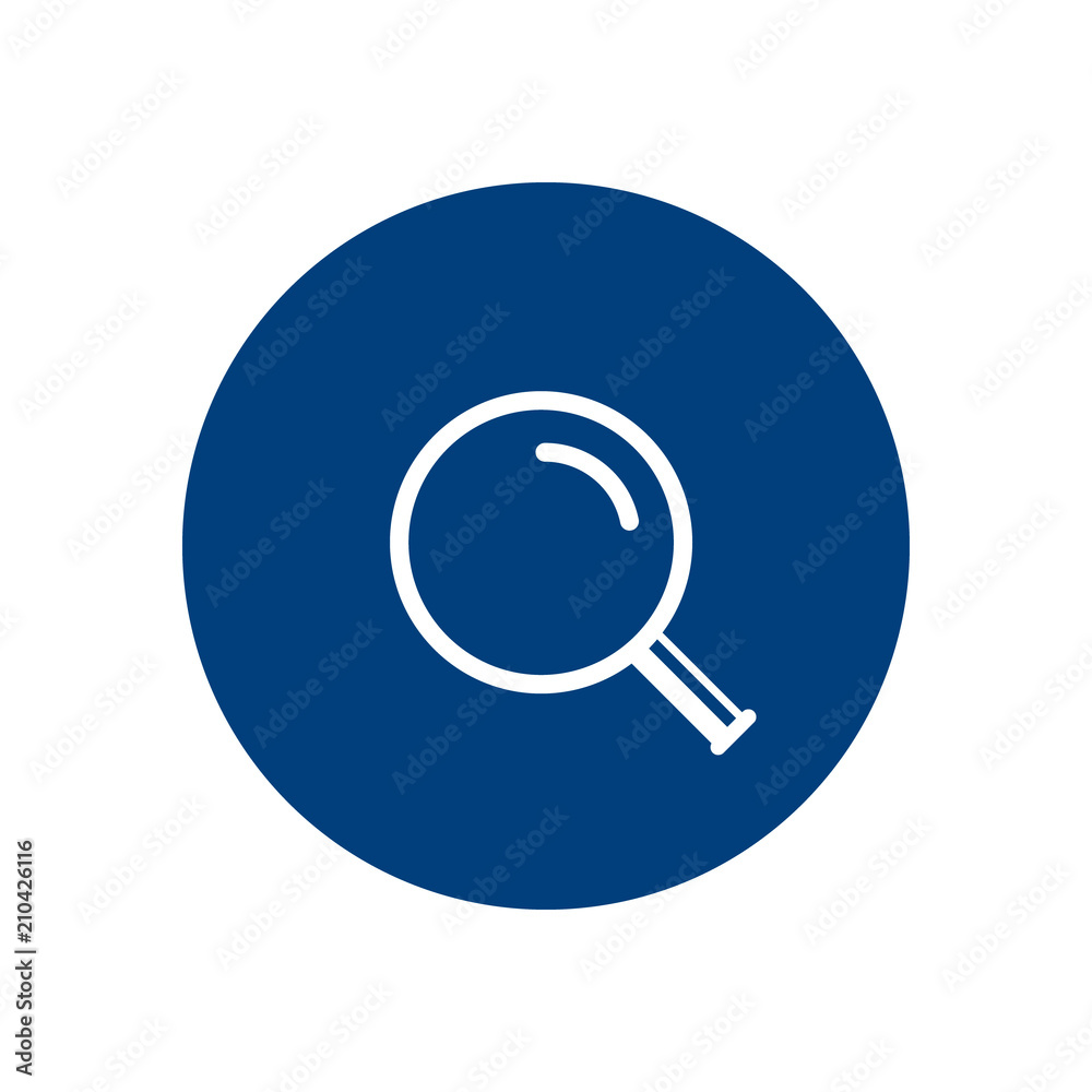 Magnifying glass icon, vector magnifier loupe sign isolated simple search logo Magnifying glass icon, vector magnifier loupe sign isolated simple search logo
