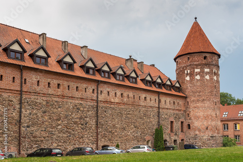 Gothic teutonic Knights castle in Bytow. Poland