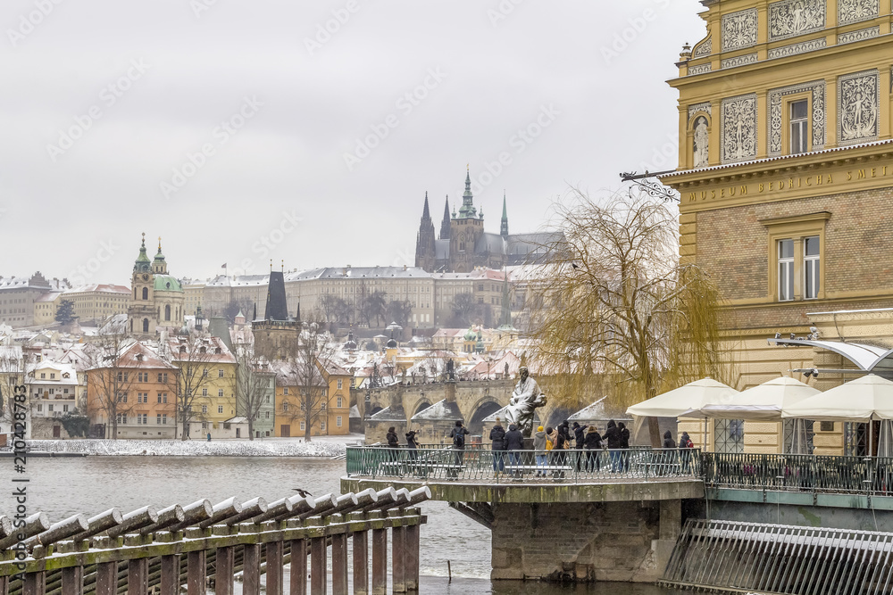 Prague at winter time
