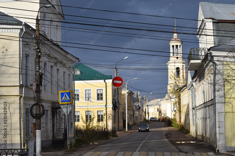 Fototapeta premium Улица. Торжок