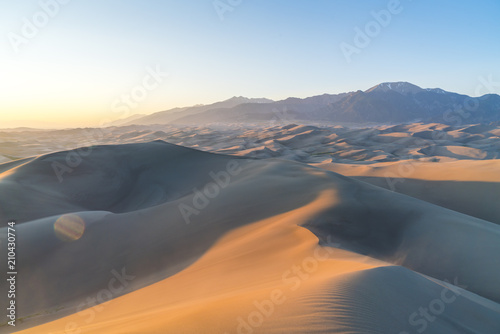 Great sand dune national park on the day Colorado usa.