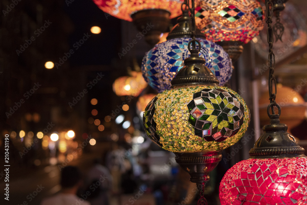 Background, Middle Eastern lanterns close-up Stock Photo | Adobe Stock