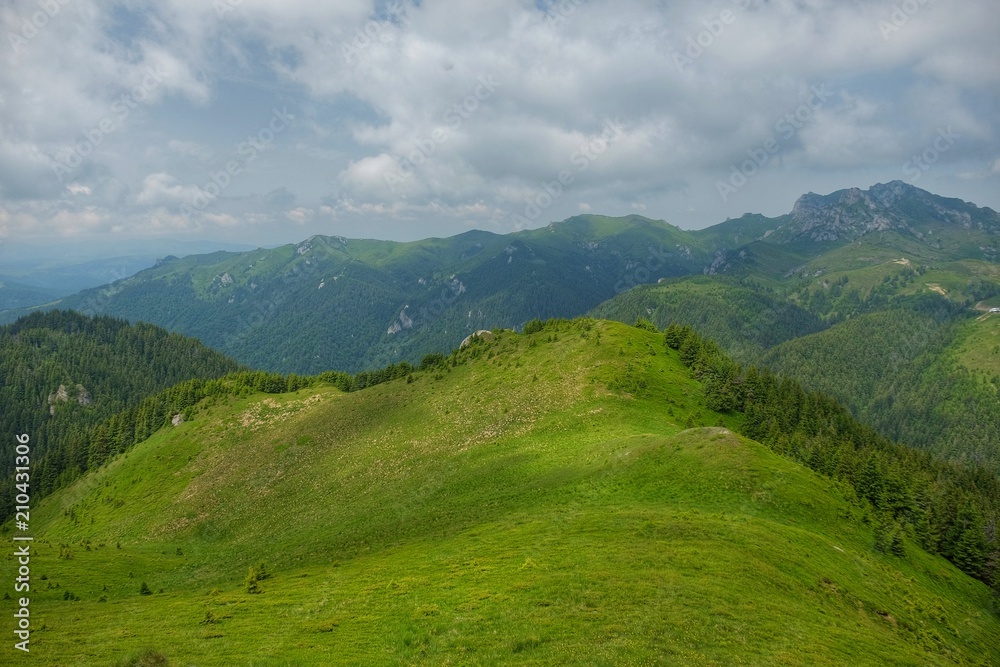 Finding freedom in the mountains. Ciucas Mountains in Romania.