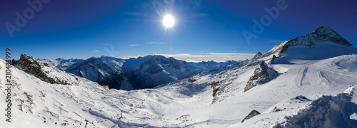 Hintertux glacier at Austrian Alps, Tyrol photo