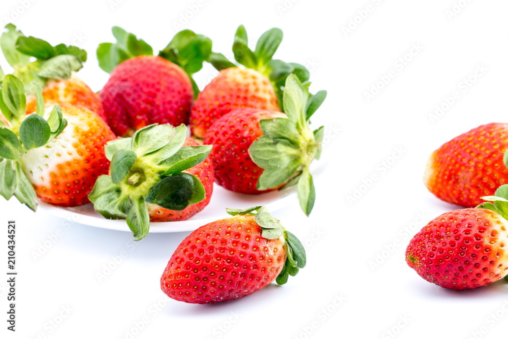 Strawberry on a white background. Strawberry on a white background.