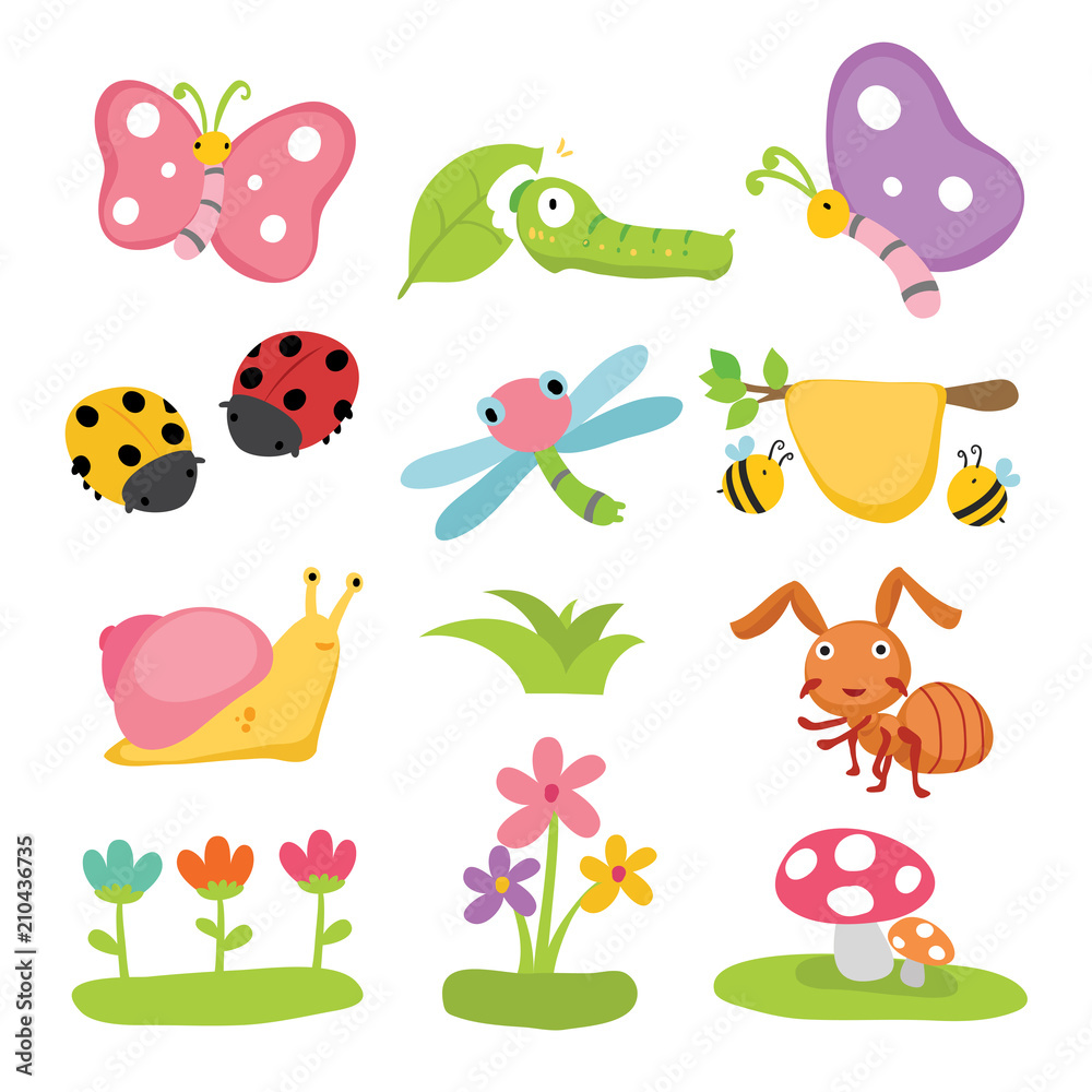 insects character design insects character design
