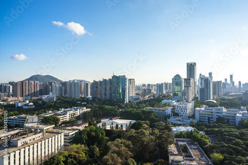 panoramic shenzhen city skyline