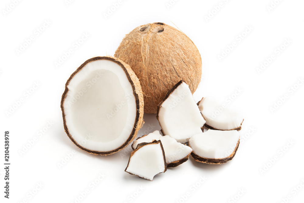 coconuts isolated on white background coconuts isolated on white background