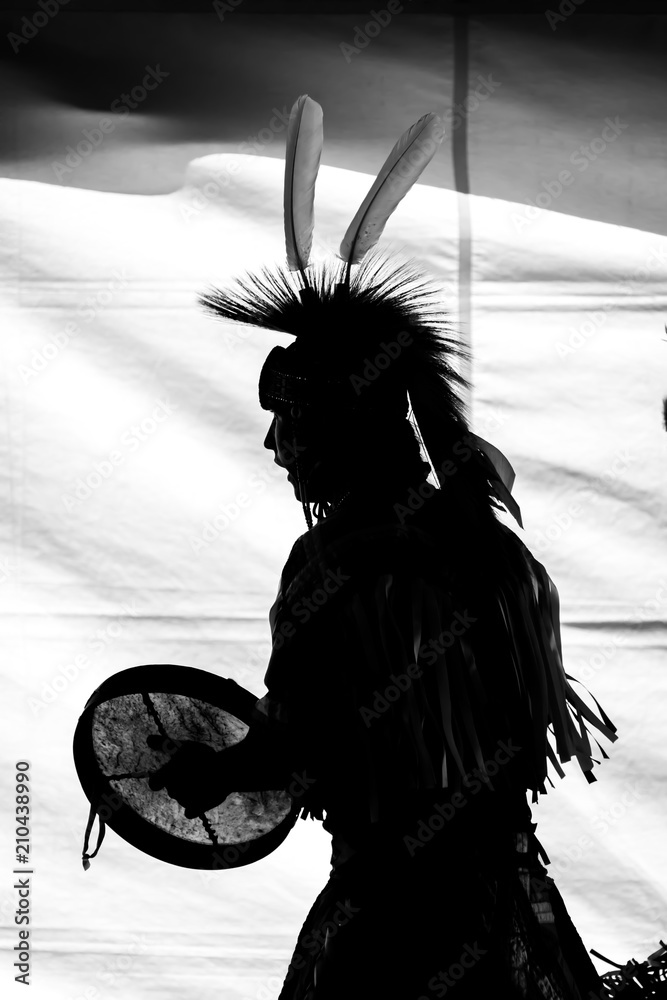 Poster Traditional Aboriginal Pow wow silhouette – Wall Art | UkPosters