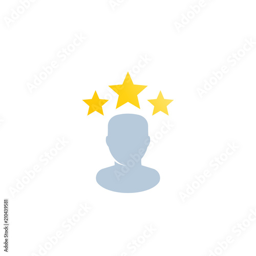 celebrity icon, vector