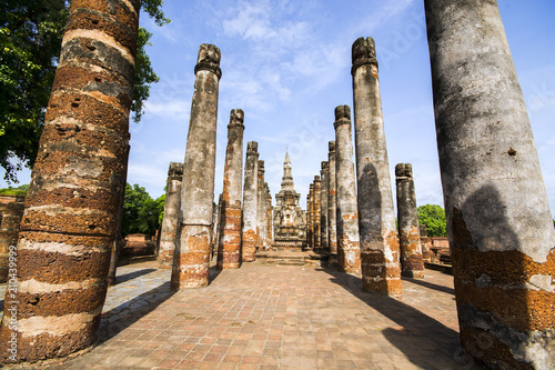 Wat Mahathat Temple at Sukhothai Historical Park, Thailand