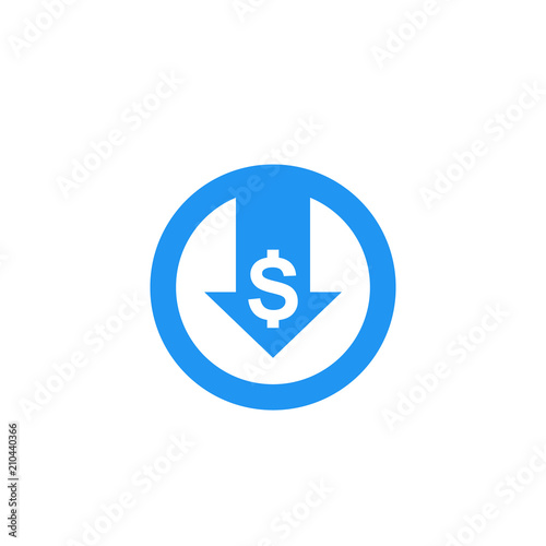 reduce costs, vector icon