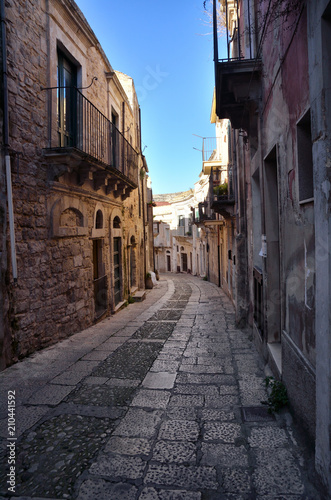 Fototapeta Naklejka Na Ścianę i Meble -  Ragusa Ibla, or simply Ibla, is one of the two neighborhoods that form the historic center of Ragusa in Sicily.
