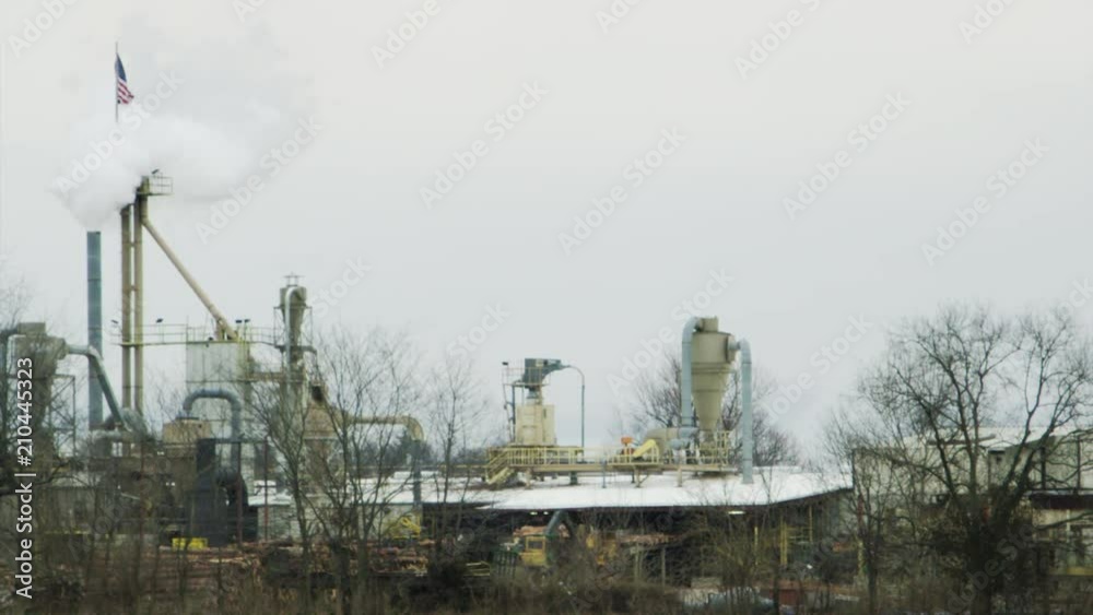 Pollution Engulfs American Flag Smoke Stack Factory 9.mov Pollution Engulfs American Flag Smoke Stack Factory 9.mov