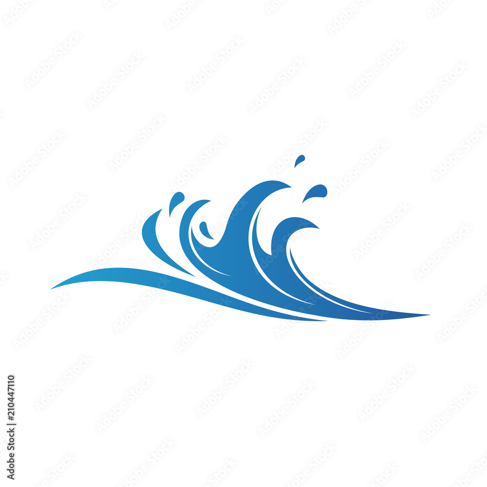 Wave Logo Vector Icon