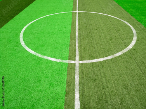 central circle of an indoor soccer field