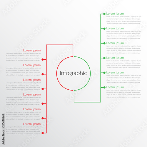Vector infographic templates used for detailed reports. All 2 topics.