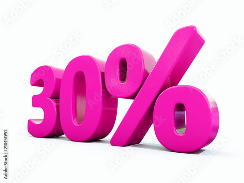 30 Percent Pink Sign