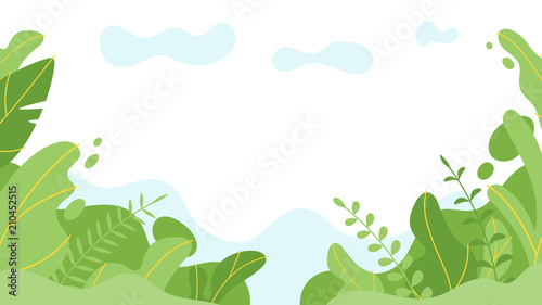 background with simple abstract leaves