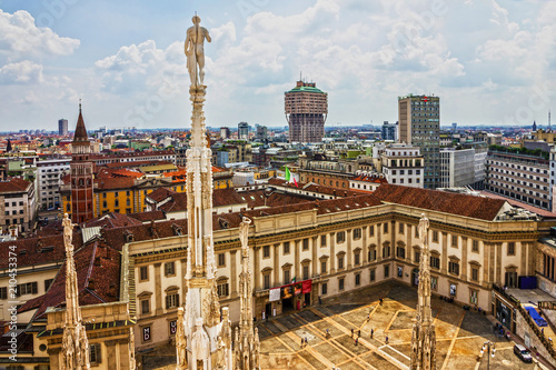 Milan, Italy, Duomo square architecture