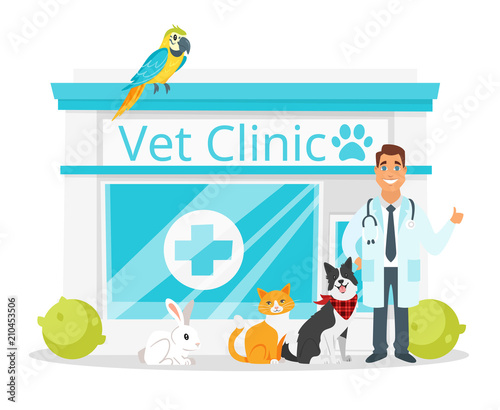vet clinic with doctor