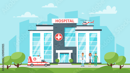 medical hospital building © thruer